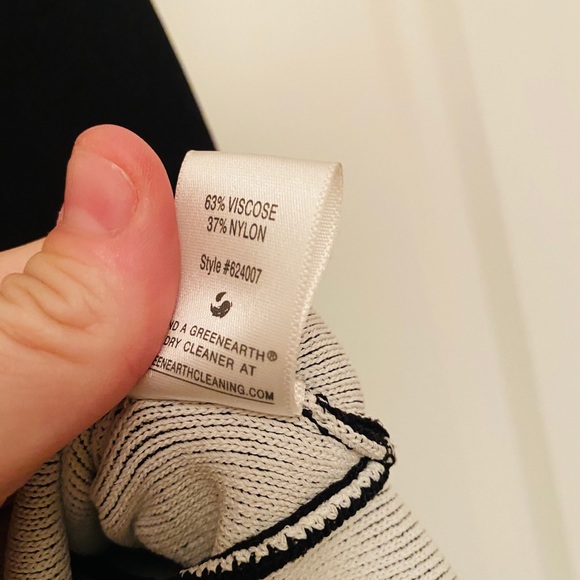 Witchery Size L Viscose Black/ White Top - Picture 6 of 8